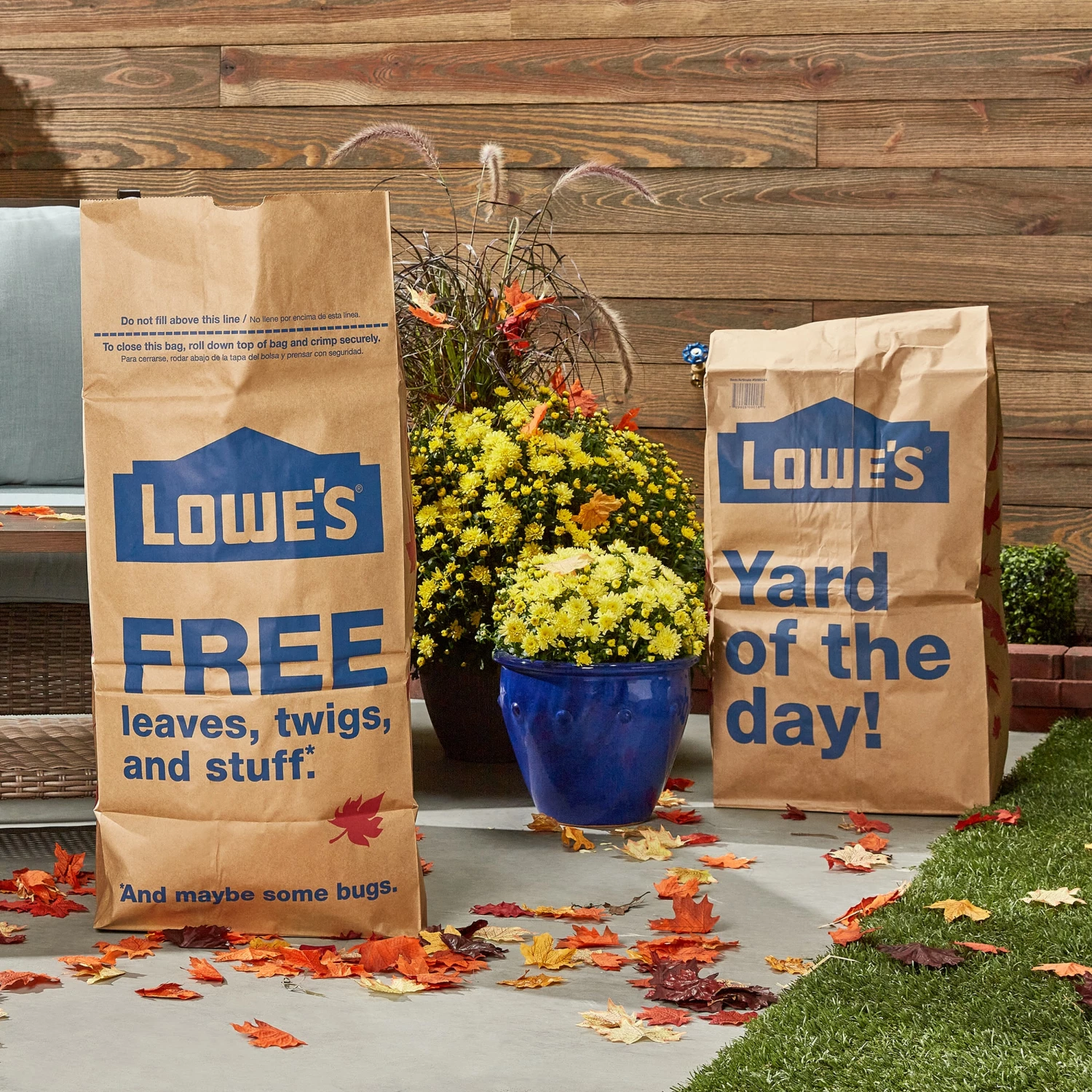 Lowe's Trash Bags 5-Pack 30-Gallon Brown Outdoor Paper Leaf Trash Bag 4 Lowe's Trash Bags 5-Pack 30-Gallon Brown Outdoor Paper Leaf Trash Bag - Image 2