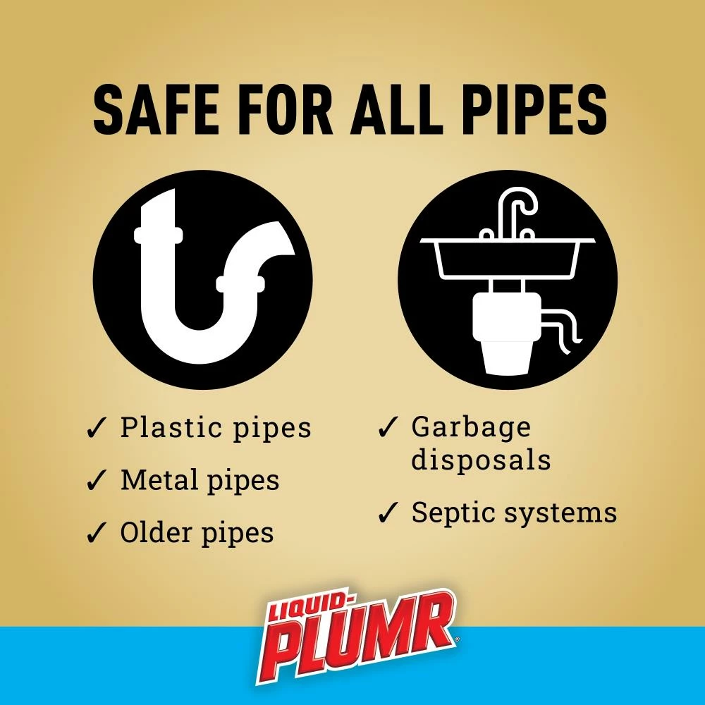 Liquid-Plumr Drain Cleaners Industrial Strength 128-fl oz Drain Cleaner 8 Liquid-Plumr Drain Cleaners Industrial Strength 128-fl oz Drain Cleaner - Image 6