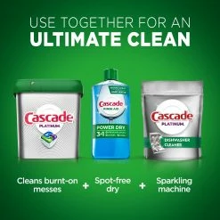 Cascade Plantinum Power Dry 3-in-1-Pack 16-fl oz Dishwasher Detergent -Swiffer Online Trade 42399750