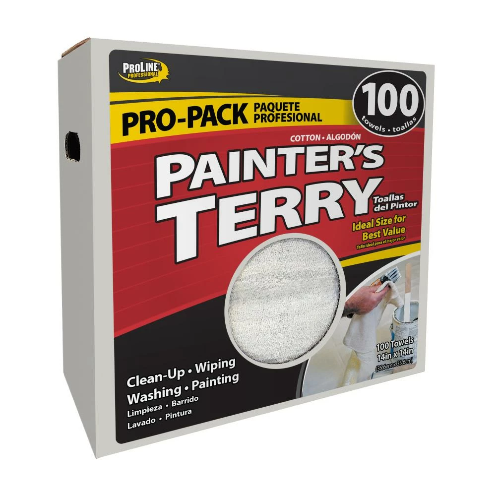 ProLine Cleaning Cloths Terry Towels 100-Pack Terry Towel 3 ProLine Cleaning Cloths Terry Towels 100-Pack Terry Towel