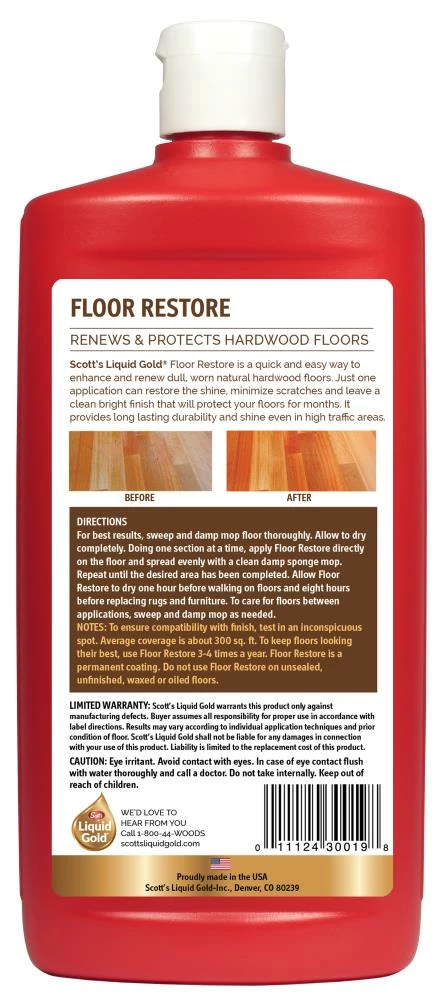 Scott's Liquid Gold Floor Restore 24-fl oz Floor Polish 4 Scott's Liquid Gold Floor Restore 24-fl oz Floor Polish - Image 2