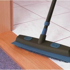 MOXIE Brooms 13-in Plastic 2-in-1 Squeegee Push Broom 15 MOXIE Brooms 13-in Plastic 2-in-1 Squeegee Push Broom -Swiffer Online Trade 43216890