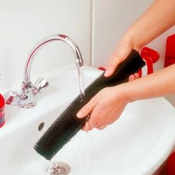 MOXIE Brooms 13-in Plastic 2-in-1 Squeegee Push Broom 17 MOXIE Brooms 13-in Plastic 2-in-1 Squeegee Push Broom -Swiffer Online Trade 43216891