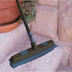 MOXIE Brooms 13-in Plastic 2-in-1 Squeegee Push Broom 16 MOXIE Brooms 13-in Plastic 2-in-1 Squeegee Push Broom -Swiffer Online Trade 43216892