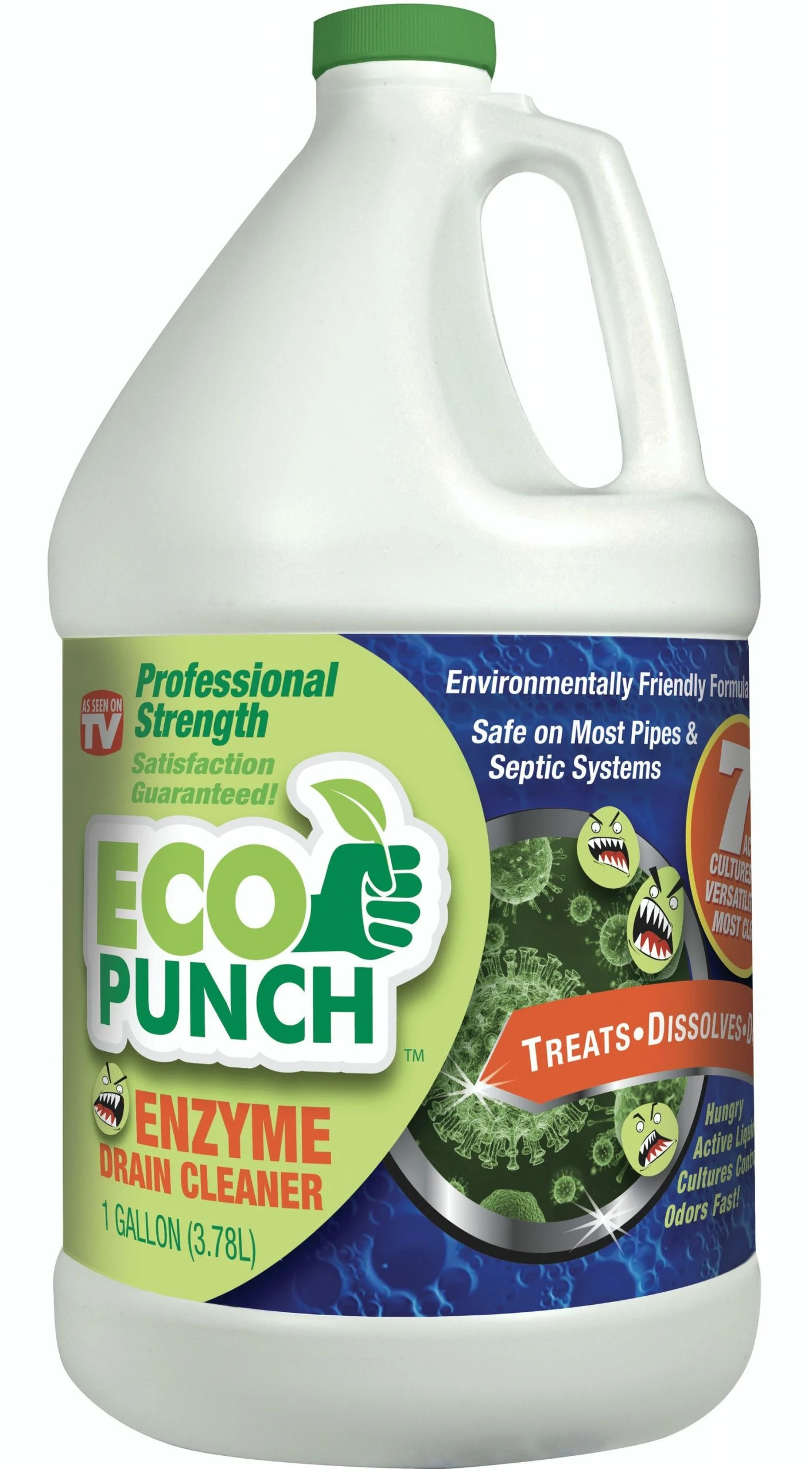 ECO PUNCH Drain Cleaners ECO PUNCH Enzyme Drain Cleaner 128 oz. 3 ECO PUNCH Drain Cleaners ECO PUNCH Enzyme Drain Cleaner 128 oz.