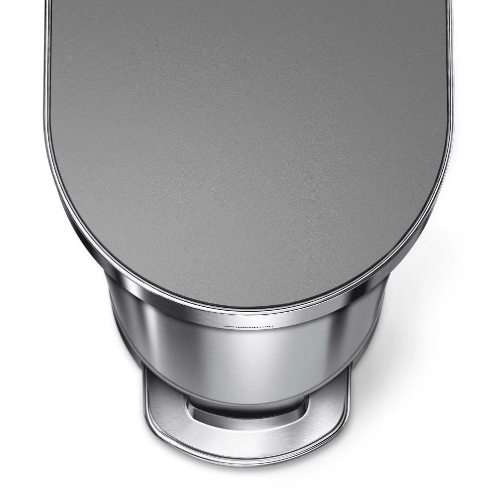 simplehuman Trash Cans simplehuman 45 Liter/12 Gallon Slim Kitchen Step Can, Brushed Stainless Steel with Plastic Lid 5 simplehuman Trash Cans simplehuman 45 Liter/12 Gallon Slim Kitchen Step Can, Brushed Stainless Steel with Plastic Lid - Image 3