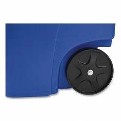 Rubbermaid Commercial Products Recycling Bins 50-Gallon Blue Commercial Outdoor Recycling Bin -Swiffer Online Trade 44202903