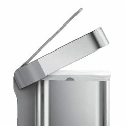 simplehuman Trash Cans 12-Gallon Brushed Stainless Steel Touchless Trash Can with Lid -Swiffer Online Trade 44264748