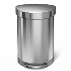 simplehuman Trash Cans 60-Liter Brushed Stainless Steel Steel Trash Can with Lid -Swiffer Online Trade 44304725 scaled