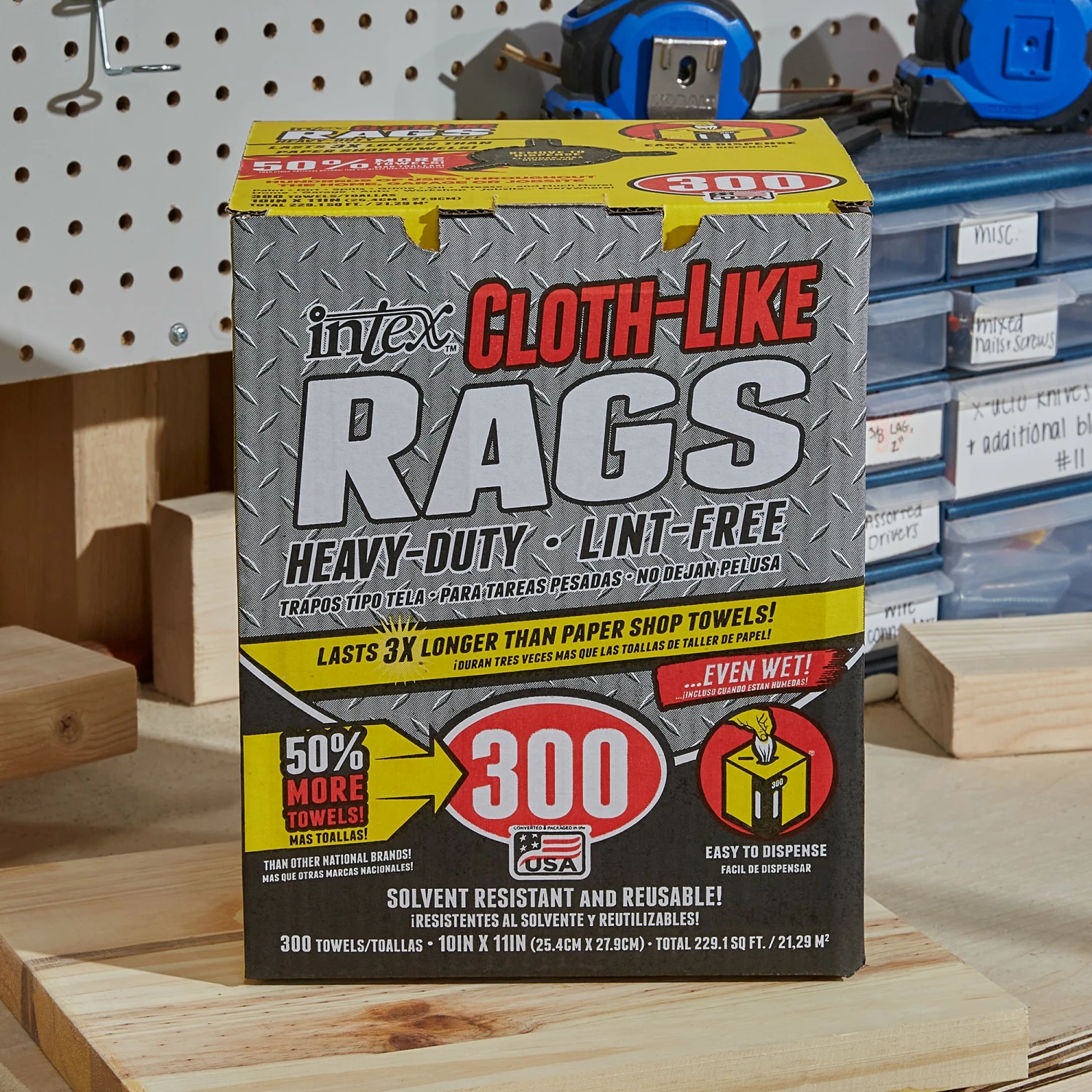 Intex Cleaning Cloths Roll Towels 300-Pack Natural Fiber Blend Cloth 5 Intex Cleaning Cloths Roll Towels 300-Pack Natural Fiber Blend Cloth - Image 3