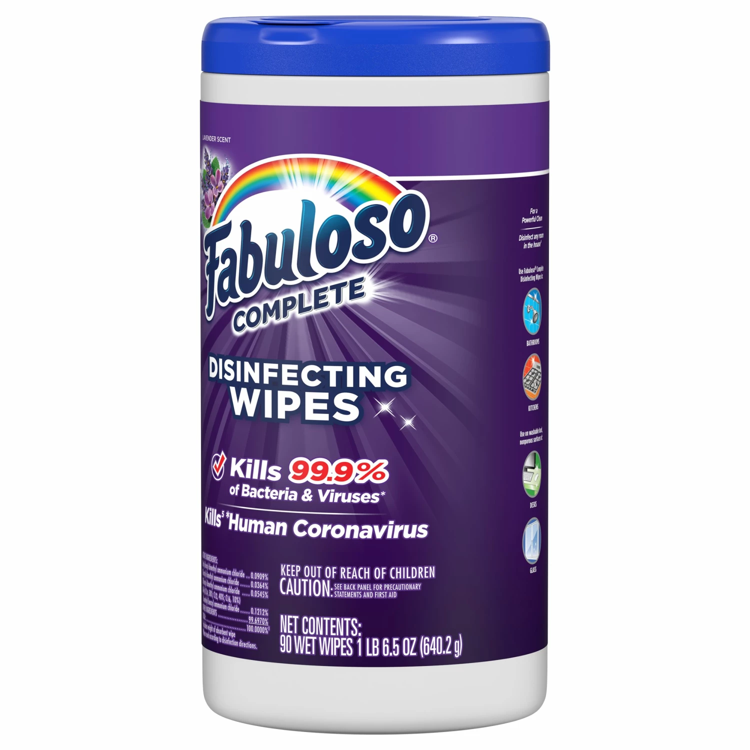Fabuloso All-Purpose Cleaners Disinfecting 90-Count Lavender Disinfectant Wipes All-Purpose Cleaner 6 Fabuloso All-Purpose Cleaners Disinfecting 90-Count Lavender Disinfectant Wipes All-Purpose Cleaner - Image 4