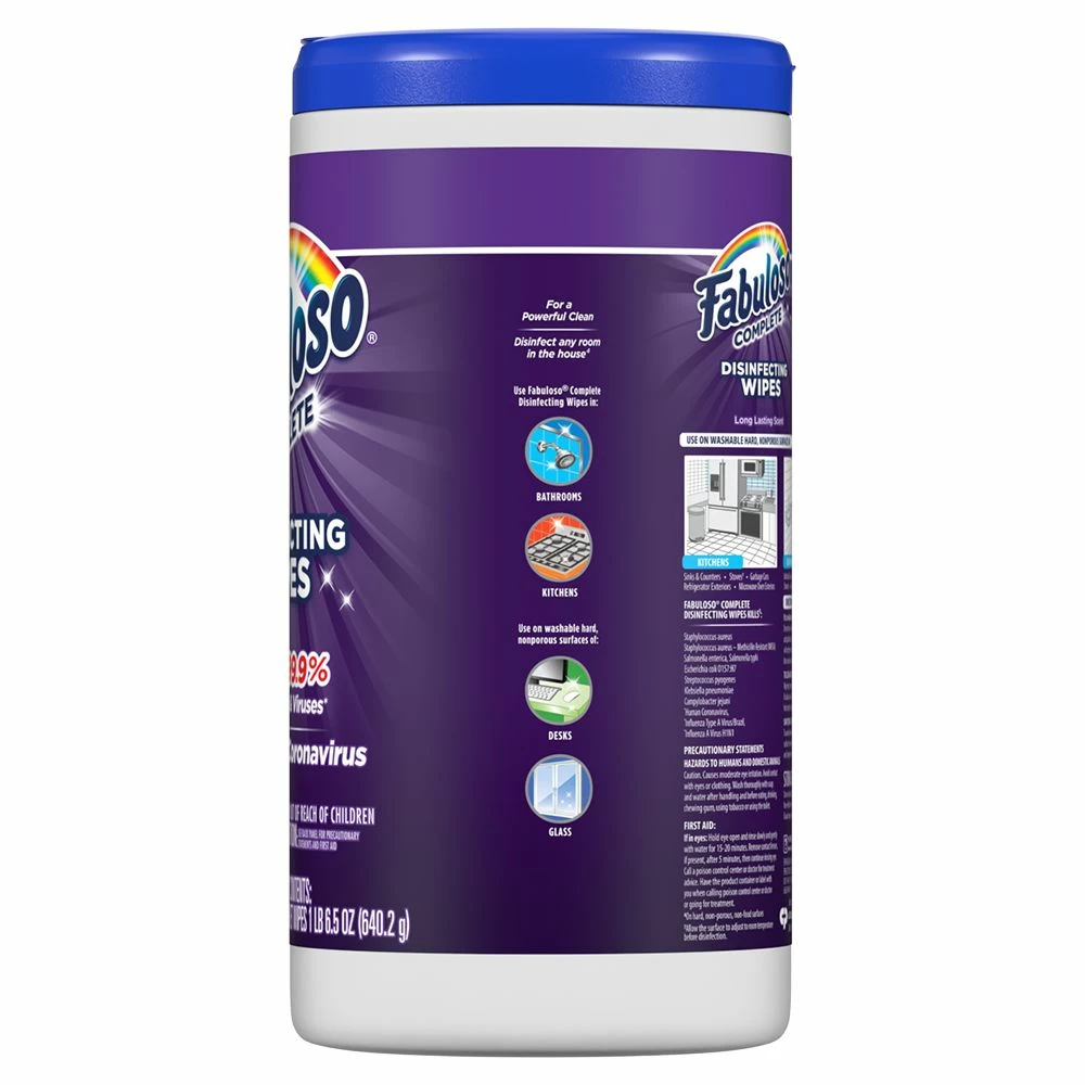 Fabuloso All-Purpose Cleaners Disinfecting 90-Count Lavender Disinfectant Wipes All-Purpose Cleaner 8 Fabuloso All-Purpose Cleaners Disinfecting 90-Count Lavender Disinfectant Wipes All-Purpose Cleaner - Image 6