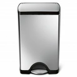 simplehuman Trash Cans 38-Liter Brushed Stainless Steel Steel Trash Can with Lid -Swiffer Online Trade 44883678 scaled