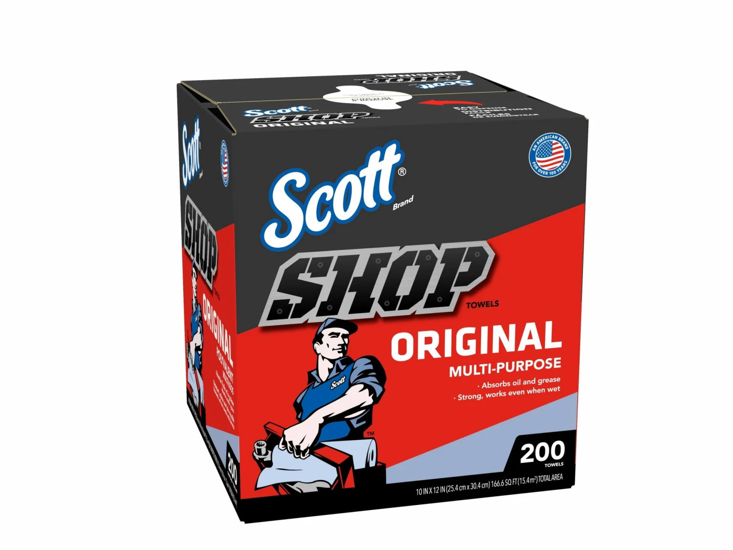 SCOTT Cleaning Cloths 200-Pack Paper Shop Towel 5 SCOTT Cleaning Cloths 200-Pack Paper Shop Towel - Image 3
